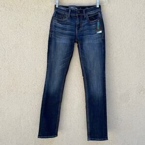 NEW BKE Blue Alec Slim Fit Low Rise Standard Stardust Jeans 27 x 32